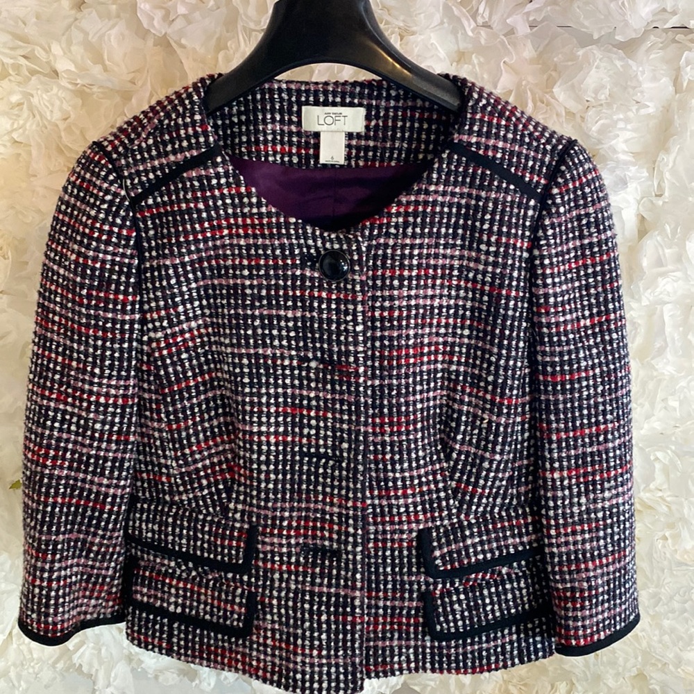 Ann Taylor Loft 3/4 sleeve blazer